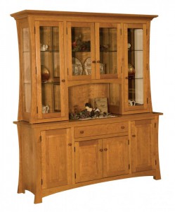 TOWNLINE - Arlington 4-Door Hutch - Dimensions (in inches): 20d x 72w x 81h, 3-Door - 20d x 56.5w x 81h - Also available as base-only sideboard - Custom features and finish options available, please see store for details.