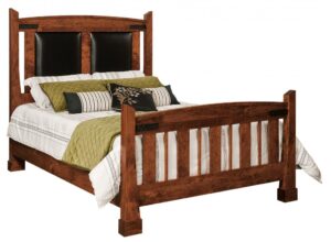 SCHWARTZ - Laredo Bed - Dimensions: HB 63 inch, FB 34 inch, Overall Size: King 80 inch x 87 inch Queen 64 inch x 87 inch Full 58 inch x 83 inch.