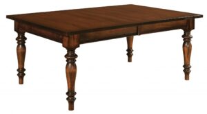 WEST POINT - Harvest Leg Table - Dimensions (in inches): 42x60, 42x66, 42x72, 48x60, 48x66, or 48x72 with up to 4 leaves - Custom finish options available, please see store for details.