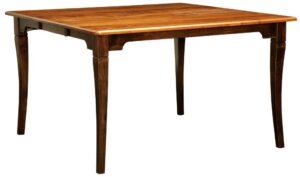 WEST POINT - Newport Pub Leg Table - Dimensions (in inches): 54x42 or 60x48 with one 12" leaf, or 60x42 with one 18" leaf. Standard 36" height, but also available in 42" height - Custom finish options available, please see store for details.