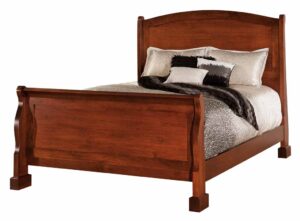 SCHWARTZ - Marshfield Wood Bed - Dimensions: HB 59 inch, FB 33 inch, Overall size: King 80 inch x 93 inch, Queen 64 inch x 93 inch, Full 58 inch x 89 inch