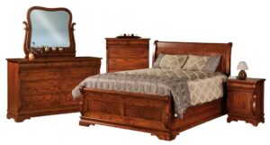 INDIAN TRAIL - Chippewa Sleigh - Dimensions: See bedroom galleries or call store for individual piece details.
