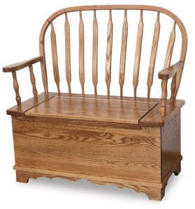 A & J - Bent Paddle Bow Bench w/ Storage - Dimensions (in inches):36w x 18d x 38.5h, 12.5 inch Storage, call store for additional sizes.