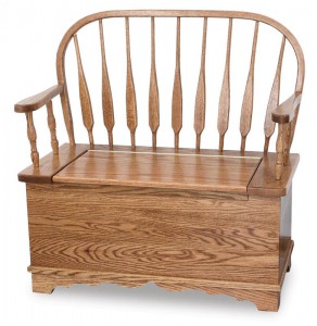 A & J - Low Feather Bow Bench - 36w x 18d x 38.5h, 12.5 inch Storage, call store for additional sizes.