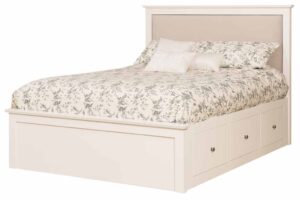 SCHWARTZ - Medford Bed - Dimensions: HB posts 53 1/2 inch, FB posts 19 inch, Overall size: King 81 1/2 inch x 85 1/2 inch, Queen 65 1/2 inch x 85 1/2 inch, Full 59 1/2 inch x 79 1/2 inch