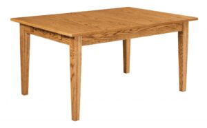 WEST POINT - Laurie's Leg Table - Dimensions (in inches): 42x60, 42x66, 48x60, or 48x66 with up to 4 leaves - Custom finish options available, please see store for details.