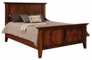 SCHWARTZ - Newport Bed - Dimensions: HB posts 55 inch, FB posts 30 inch, Overall size: King 85 inch x 91 inch, Queen 69 inch x 91 inch, Full 63 inch x 87 inch