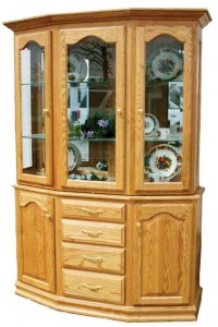TOWNLINE - Cantilever 3-Door Hutch - Dimensions (in inches): 20d x 54w x 80h - Also available as base-only sideboard - Custom features and finish options available, please see store for details.