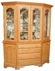 TOWNLINE - Cantilever 4-Door Hutch - Dimensions (in inches): 20d x 64w x 80h - Also available as base-only sideboard - Custom features and finish options available, please see store for details.