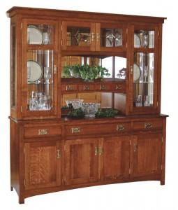 TOWNLINE - Cape Cod Mission 4-Door Hutch - Dimensions (in inches): 20d x 72w x 80h, or 3-Door 20d x 66w x 80h - 4-Door option available with a 3 drawer, 4 door base or a 6 drawer, 2 door base - Also available as base-only sideboard - Custom features and finish options available, please see store for details.