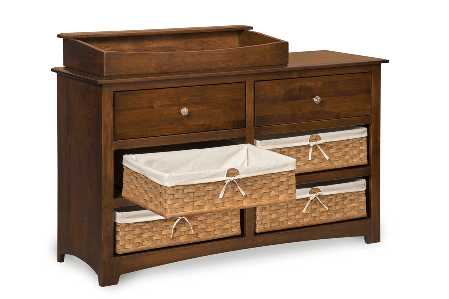 Old Town Oak Monterey 6 Drawer Dresser W Box Top Three