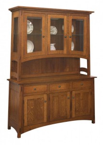 TOWNLINE - Collbran 3-Door Hutch - Dimensions (in inches): 20d x 60w x 80h or 20d x 60w x 80h - Also available as base-only sideboard - Custom features and finish options available, please see store for details.