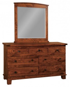 SCHWARTZ - Laredo Dresser - Dimensions: 7 drawers, 66w x 22d x 38h Laredo Mirror: 43w x 33h