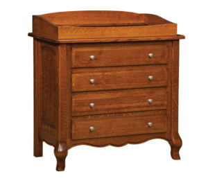 OLD TOWN OAK - French Country 4 Drawer Dresser w/ Box Top - Dimensions: Dresser only size: 41"w x 37"h x 22"d, Dresser with box top: 41"w x 43"h x 22"d