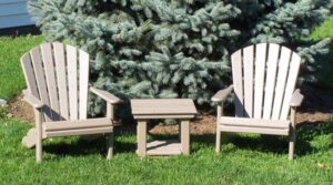 CREEKSIDE - Children's Classic Adirondack Chair and End Table Set - (CH705 - Children's Classic Chairs) and (CH703 - 13 inch x 15 inch End Table).