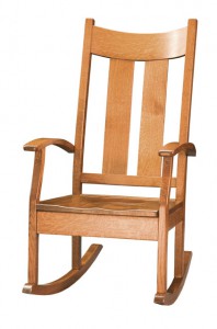 D & E - Aspen Rocker: 46h x 31d x 25w, Seat size:18d x 20w, Floor to wood seat top: 16, Floor to fabric or leather seat top: 17, Available in wood seat, fabric or leather seat, or hook on cushions.