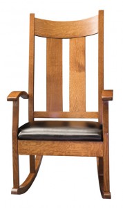 D & E - Aspen Rocker: 46h x 31d x 25w, Seat size:18d x 20w, Floor to wood seat top: 16, Floor to fabric or leather seat top: 17, Available in wood seat, fabric or leather seat, or hook on cushions.