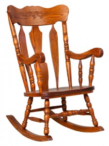 D & E - Heartland Rocker: 44h x 18d x 23w, Seat size:17d x 19w, Available in wood seat, or with hook on cushions.