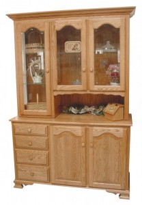 TOWNLINE - Lagrange 3-Door Open and Closed Deck Hutch - Dimensions (in inches): 20d x 54w x 80h, or 20d x 60w 80h - Also available as base-only sideboard - Custom features and finish options available, please see store for details.
