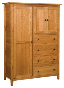 CHWARTZ - Bungalow Chifforobe: 4 drawers, 3 doors, 52w x 22d x 74h