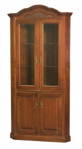 TOWNLINE - Legacy 2-Door Corner Hutch - Dimensions (in inches): 28w x 80h - Custom features and finish options available, please see store for details.