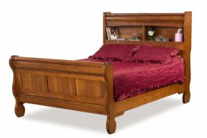 INDIAN TRAIL - Old Classic Sleigh Bookcase Bed - Dimensions: HB 58 1/4 inch, FB 35 1/4 inch.