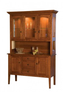 TOWNLINE - Pasadena 3-Door Open Deck Hutch - Dimensions (in inches): 20d x 52w x 80h, also available 2-Door - 20d x 36w x 80h, or 4-Door - 20d x 68w x 80h - Also available as base-only sideboard - Custom features and finish options available, please see store for details.
