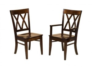 F & N - Herrington Side Chair and Arm Chair - Dimensions (in inches): Side Chair 18w x 17d x 38h Arm Chair 23w x 17d x 38h - Other available styles include swivel bar stool, stationary bar stool, and desk chair.