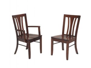 F & N - Waldron Arm Chair and Side Chair - Dimensions (in inches): Arm Chair 23w x 17d x 36h, Side Chair 18w x 17d x 36h - Other available styles include swivel bar stool, stationary bar stool, and desk chair.