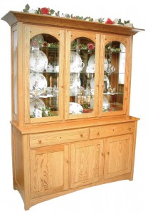TOWNLINE - Royal Mission 3-Door Closed Deck Hutch - Dimensions (in inches): 20d x 62w x 80h, also available 2-Door - 20d x 43w x 80h or 4-Dppr 20d x 80w x 80h - Also available as base-only sideboard - Custom features and finish options available, please see store for details.