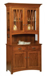 TOWNLINE - Shenandoah 2-Door Open Deck Hutch - Dimensions (in inches): 20d x 40w x 80h, also available as 3-Door - 20d x 58w x 80h, or 4-Door - 20d x 76w x 80h - Also available as base-only sideboard - Custom features and finish options available, please see store for details.