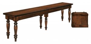 WEST POINT - Harvest Bench - Dimensions (in inches): 12.5 x 24, 12.5 x 36 Solid Top Only, 12.5 x 48, 12.5 x 60, 12.5 x 72. Solid Top or up to 4 Leaves.