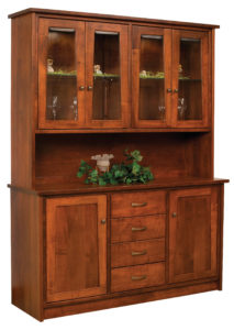 TOWNLINE - Bayport 4-Door Hutch - Dimensions (in inches): 20d x 62w x 81h - Also available as base-only sideboard - Custom features and finish options available, please see store for details.
