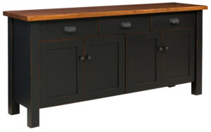 TOWNLINE - Beaumount Sideboard - Dimensions (in inches): 20d x 79w x 37h - Custom features and finish options available, please see store for details.