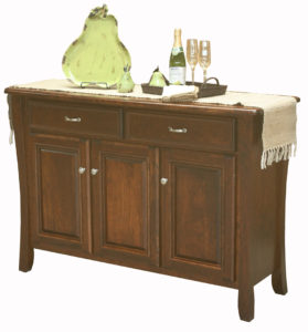 WOODSIDE-Berkley Sideboard - Dimensions (in inches): 19.5d x 56w x 38h - Custom finish options available, please see store for details.