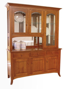 TOWNLINE - Curve Shaker 3-Door Hutch - Dimensions (in inches): 20d x 60w x 80h, 2-Door 20d x 42w x 80h, or 4-Door 20d x 78w x 80h - Also available as base-only sideboard - Custom features and finish options available, please see store for details.
