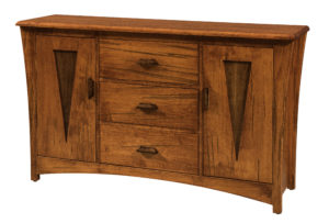 WOODSIDE - Delphi Server Buffet - Dimensions (in inches): 18d x 62w x 36h - Custom features and finish options available, please see store for details.