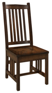 F & N Mission Side Chair: 18.5"w x 17.25"d x 43.5"h