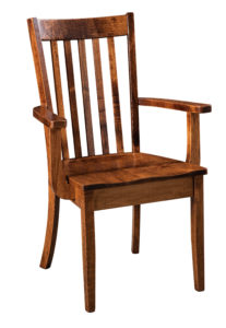 F & N Newport Arm Chair: 24"w x 17.5"d x 37"h