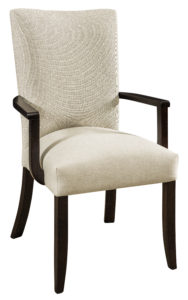 F & N Trenton Arm Chair: 24"w x 17"d x 39"h