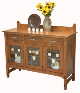 WOODSIDE - Glenwood 3-Door Sideboard - Dimensions (in inches): 20d x 54w x 44h - Custom features and finish options available, please see store for details.