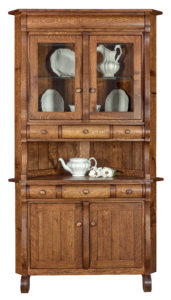 TOWNLINE - Hampton Corner Hutch - Dimensions (in inches): 32d x 81h - Also available as base-only sideboard - Custom features and finish options available, please see store fore details.