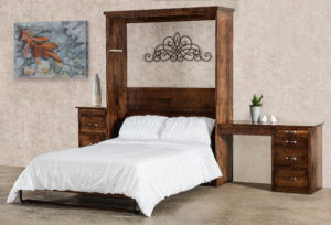 INDIAN TRAIL - Murphy Bed Bed Cabinet: 62½" W x 20¾" D x 86½" H Desk: 46" W x 191⁄8" D x 30¾" H Short Side Cabinet: 19½" W x 19½" D x 37" H Tall Side Cabinet: 19½" W x 19½" D x 80¾" H
