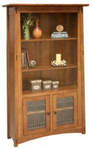 WOODSIDE - McCoy Bookcase - Dimensions (in inches): 16.5d x 42w x 71.75h - Custom features and finish options available, please see store for details.