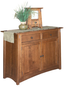 WOODSIDE - McCoy 2-Door Leaf Storage Cabinet - Dimensions (in inches): 21d x 54w x 40h - Custom features and finish options available, please see store for details.