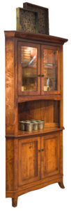 TOWNLINE - Montpelier Corner Hutch - Dimensions (in inches): 32w x 82h - Also available as a base-only sideboard - Custom features and finish options available, please see store for details.