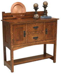 WOODSIDE - Old Century 2-Drawer Sideboard - Dimensions (in inches): 17d x 42w x 42h - Also available in sizes 20d x 54w x 46h or 22d x 60w x 46h - Custom features and finish options available, please see store for details.
