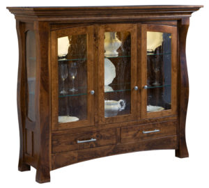 TOWNLINE - Reno Curio - Dimensions (in inches): 20d x 63w x 54h - Custom features and finish options available, please see store for details.